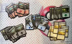 100 Basic Lands MTG - 20 of Each Color! Magic The Gathering Bulk Lot Set Mana - Image 1