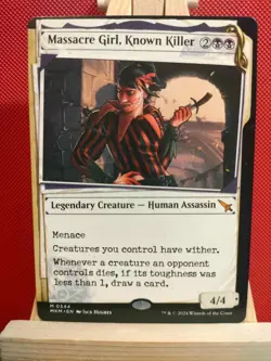 Massacre Girl, Known Killer (Showcase) - Murders at Karlov Manor - NM - MTG - Image 1