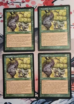 Saproling Burst - Nemesis #113/143 - Magic the Gathering - MP-LP 4x PLAYSET - Image 1