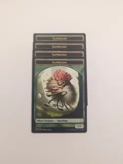 (4) Saproling Token (011) *PLAYSET* Dominaria Regular NM MTG - Image 1