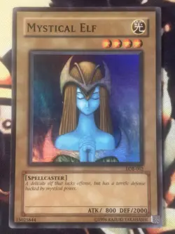 Yugioh: Mystical Elf - LOB-062 - Super Rare - Unlimited - MP - Image 1