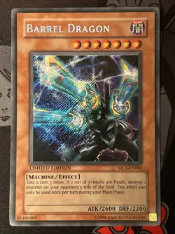 Barrel Dragon MC1-EN002 Limited Edition Secret Rare LP - Image 2