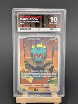 Marshadow #146 Illustration Rare - Ace Gem Mint 10 - Mega Evolution Pokemon TCG - Image 1