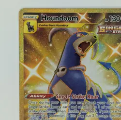 Houndoom 179/163 Battle Styles Gold Hyper Secret Rare Pokemon Card TCG - Image 2