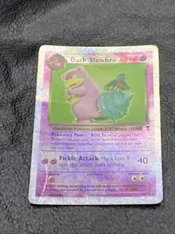 B6 Pokemon TCG Dark Slowbro 8/110 Legendary Collection Reverse Holo Rare DMG - Image 1