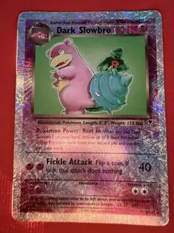 B6 Pokemon TCG Dark Slowbro 8/110 Legendary Collection Reverse Holo Rare DMG - Image 1