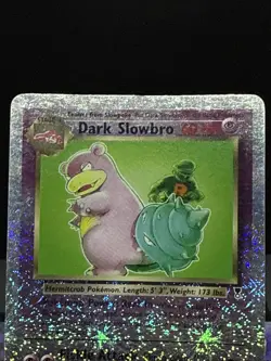 Pokemon Card Dark Slowbro 8/110 Legendary Collection Reverse Holo Rare Played 2 - Image 2
