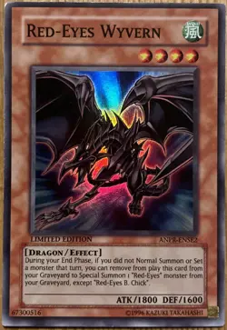 YuGiOh Red-Eyes Wyvern ANPR-ENSE2 Ancient Prophecy SE Super Rare Limited Edition - Image 1