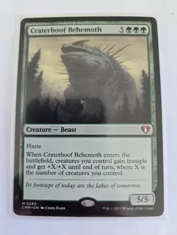 Craterhoof Behemoth Commander Masters Regular NM FREE SHIPPING - Image 1