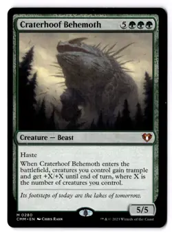 Craterhoof Behemoth 280 Commander Masters NM - Image 1