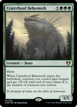 Craterhoof Behemoth (REGULAR) x1 - MTG Commander Masters CMM #280 - Image 1