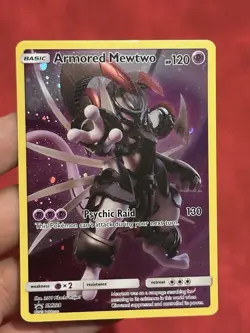 Pokemon Armored Mewtwo SM228 Holo Card Collector's Chest Promo Full Art - Image 1