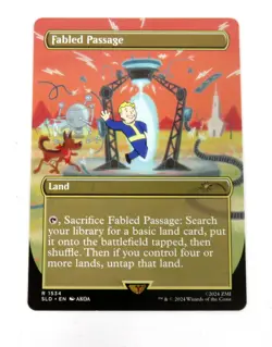 MTG Fabled Passage 1534 Borderless Fallout Secret Lair - Image 1