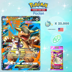 Pokemon TCG Pocket - Mega Kangaskhan ex Full Art Card (English) - Image 1