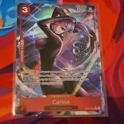 OP07-005 Carina : Rare Alt Art Foil English One Piece TCG Card : OP07: 500 Years - Image 1