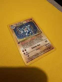 [4th Print - 1999-2000] Machamp 8/102 1st Edition Base Set WOTC Pokemon Card - Image 2