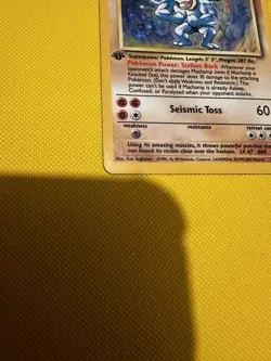 [4th Print - 1999-2000] Machamp 8/102 1st Edition Base Set WOTC Pokemon Card - Image 3