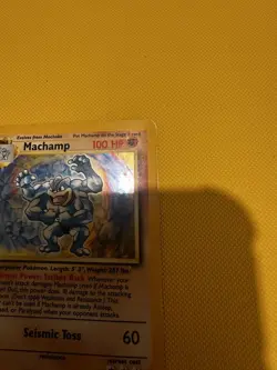 [4th Print - 1999-2000] Machamp 8/102 1st Edition Base Set WOTC Pokemon Card - Image 5