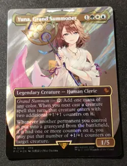 Yuna, Grand Summoner - Surge Foil - Borderless - FIC - MTG - EN - NM - 0216 - Image 1