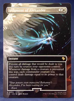 Judgment of Alexander (Borderless) MTG Commander: Final Fantasy - NM - Image 1