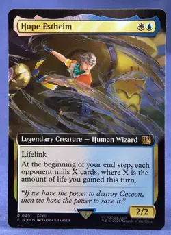 Hope Estheim (FOIL Extended Art) - MTG - Final Fantasy FF - NM - Image 3