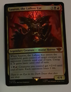 Sauron, the Lidless Eye FOIL NM LOTR Lord of the Rings MTG Magic the Gathering - Image 1