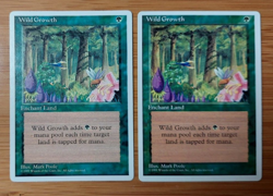 2x Wild Growth - NM/LP - Alternate Fourth (4th) Edition - SPARROW MAGIC - Image 1