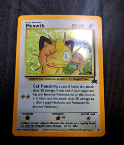 Pokemon Meowth 10/53 Holo Black Star Promo Wotc 2000 Game Boy MP Fast Ship - Image 1