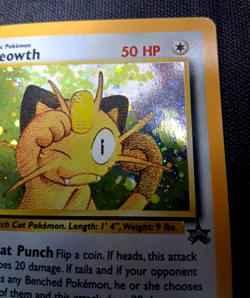 Pokemon Meowth 10/53 Holo Black Star Promo Wotc 2000 Game Boy MP Fast Ship - Image 2