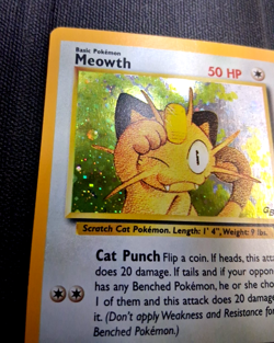 Pokemon Meowth 10/53 Holo Black Star Promo Wotc 2000 Game Boy MP Fast Ship - Image 3