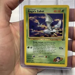 Koga's Zubat 2000 Pokemon Gym Challenge Unlimited Common 83/132 NM Vintage Vtg - Image 1