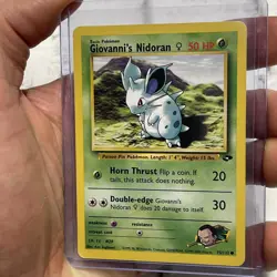 Pokemon Gym Challenge Giovanni's Nidoran 75/132 Common LP+ Vintage Nintendo Card - Image 2