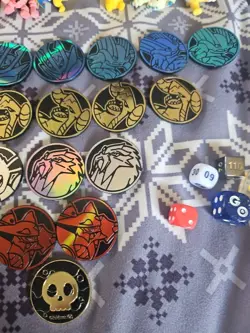Lot Of 36 Pokemon Dice , Chip lot, And Figures Lot. See Pics Bib214 - Image 5