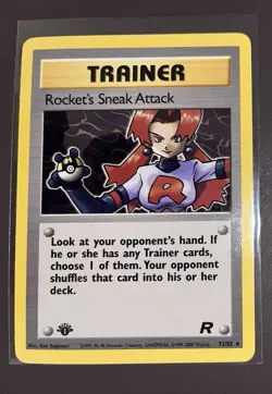 Rocket’s Sneak Attack 1st Edition 72/82 - Team Rocket Pokemon - Image 1