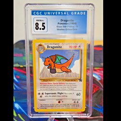 1999 Pokemon Dragonite WOTC Mewtwo Strikes Back Movie Promo 5 CGC NM/MINT+ 8.5 - Image 1