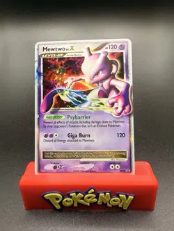 2008 Pokemon Diamond & Pearl Mewtwo LV.X #DP28 Black Star Promo Holo - LP - Image 1