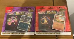 2 x Pokemon TCG Ascended Heroes Tech Sticker Collections Gastly & Charmander - Image 1