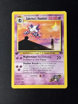 SABRINA’S HAUNTER - 1st Edition Gym Challenge - 55/132 - Uncommon - Pokemon - Image 1