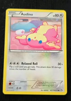 Pokemon TCG - Audino (Holo), Legendary Treasures RC17/RC25 (LP) - Image 1