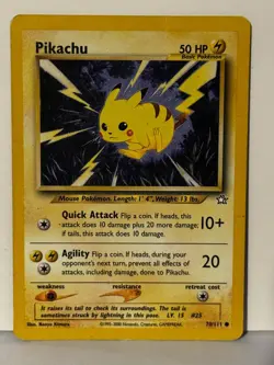 Pikachu 070/111 Neo Genesis MP Pokemon Fast Shipping - Image 1