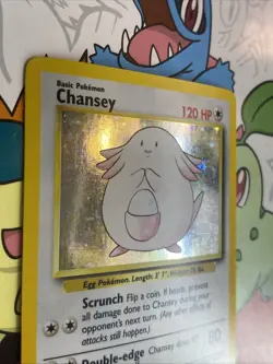 Pokemon Base Set Chansey Holo - Lightly Played LP - Original Vintage 3/102 - Image 3
