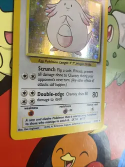 Pokemon Base Set Chansey Holo - Lightly Played LP - Original Vintage 3/102 - Image 4