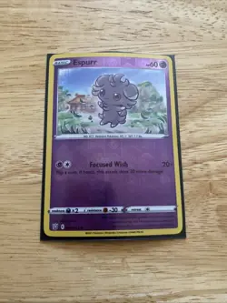 Pokemon TCG Espurr Sword & Shield Battle Styles 060/163 Reverse Holo Common NM - Image 1