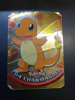 Charmander #4 Topps Pokemon TV Animation Series 1 poor condition - Image 1