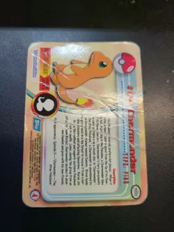 Charmander #4 Topps Pokemon TV Animation Series 1 poor condition - Image 2