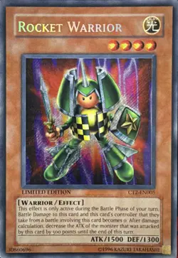 Rocket Warrior CT2-EN005 Limited Edition Secret Rare LP - Image 1