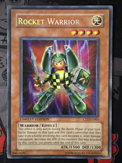 Rocket Warrior CT2-EN005 Limited Edition Secret Rare LP - Image 2