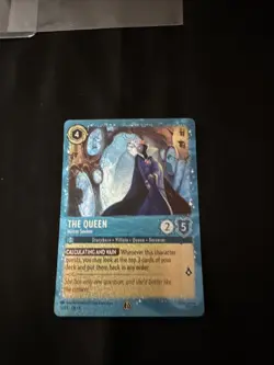 Lorcana TCG The Queen Mirror Seeker Glimmer Foil Promo Costco 12/P3 Card - NM - Image 1