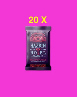 Hazbin Hotel Season 2 Trading Cards 1st Edition Booster Pack Lot Of 20 Presale - Image 1