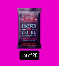 Hazbin Hotel Season Two Trading Cards 1st Edition Booster Pack Lot Of 20 PRESALE - Image 1